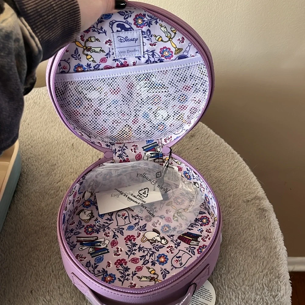 Vera Bradley disney Mrs Potts and chip cosmetic bag NWT